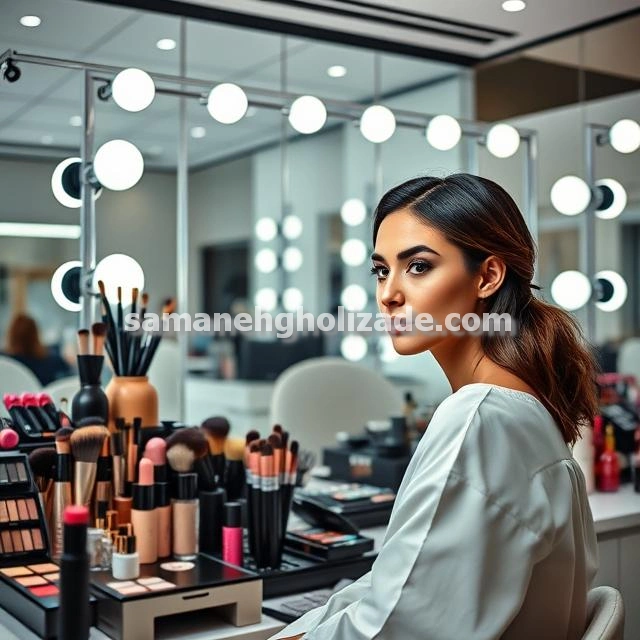 سالن زیبایی ملکا میکاپ شینیون عروس خدمات ناخن و مژه در مشهد کوثر