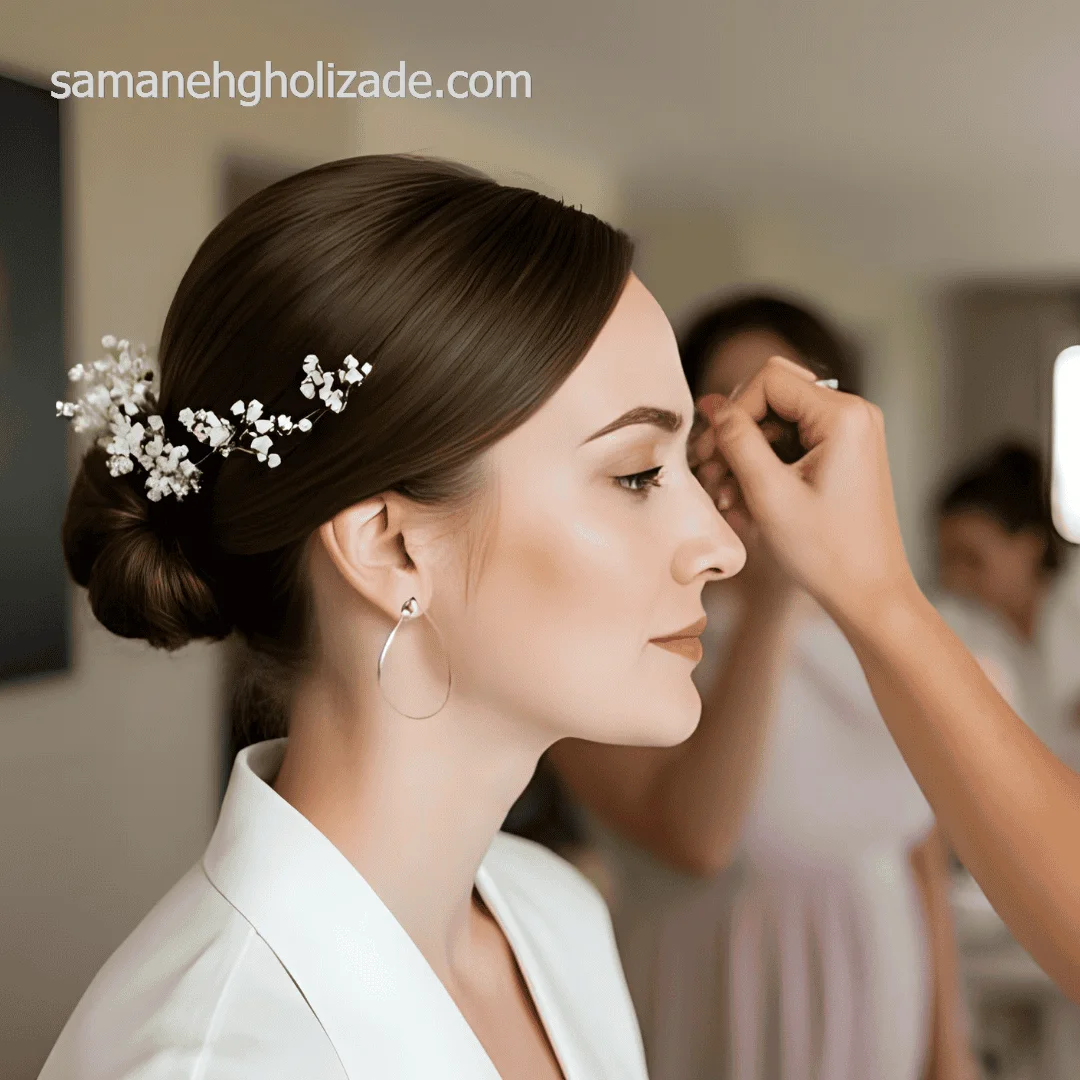 سالن زیبایی ملکا میکاپ شینیون عروس در مشهد