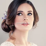 خدمات میکاپ شینیون عروس با فیشیال پوست در مشهد