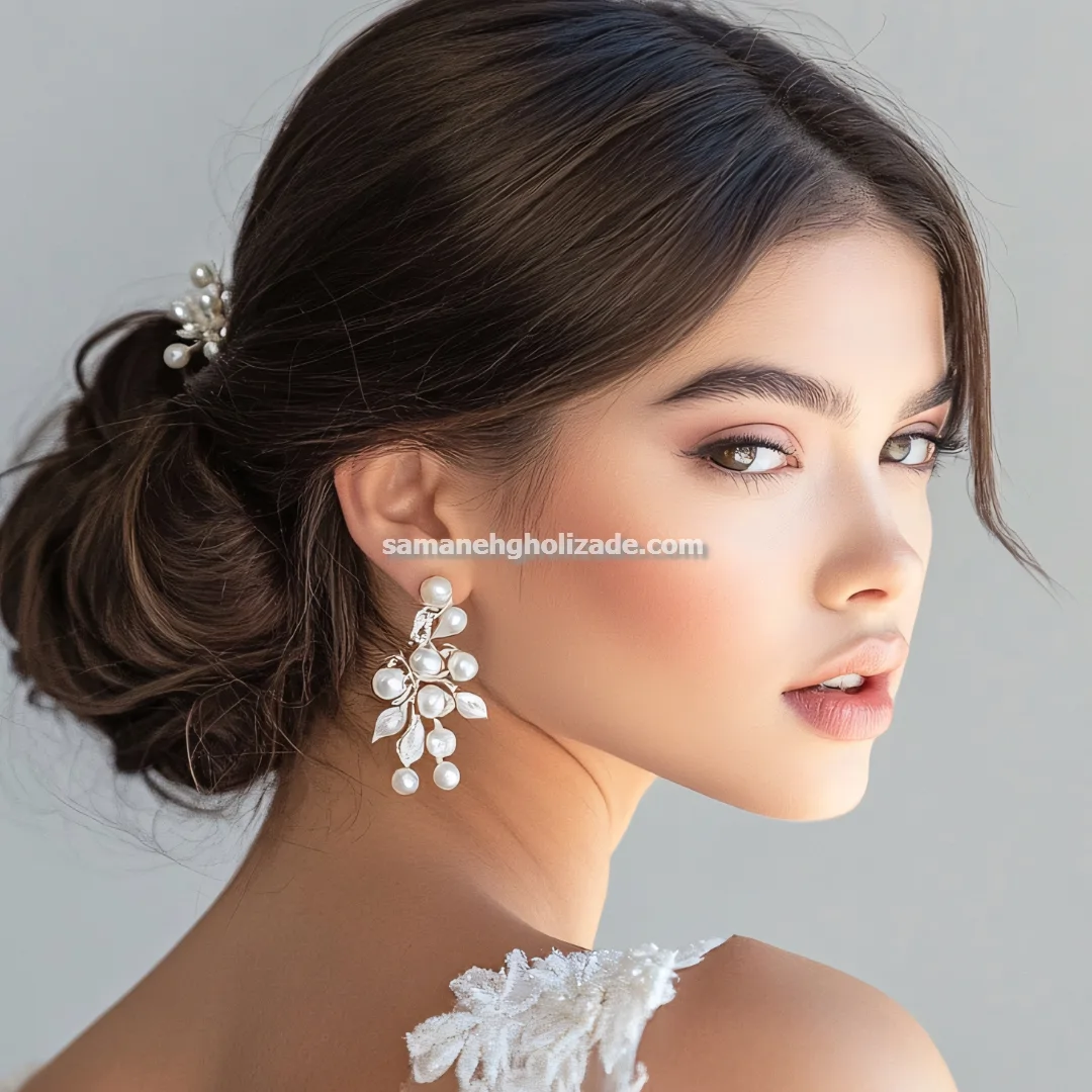 خدمات میکاپ شینیون عروس و رنگ و لایت در مشهد