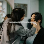 میکاپ شینیون عروس با متریال اورجینال در مشهد