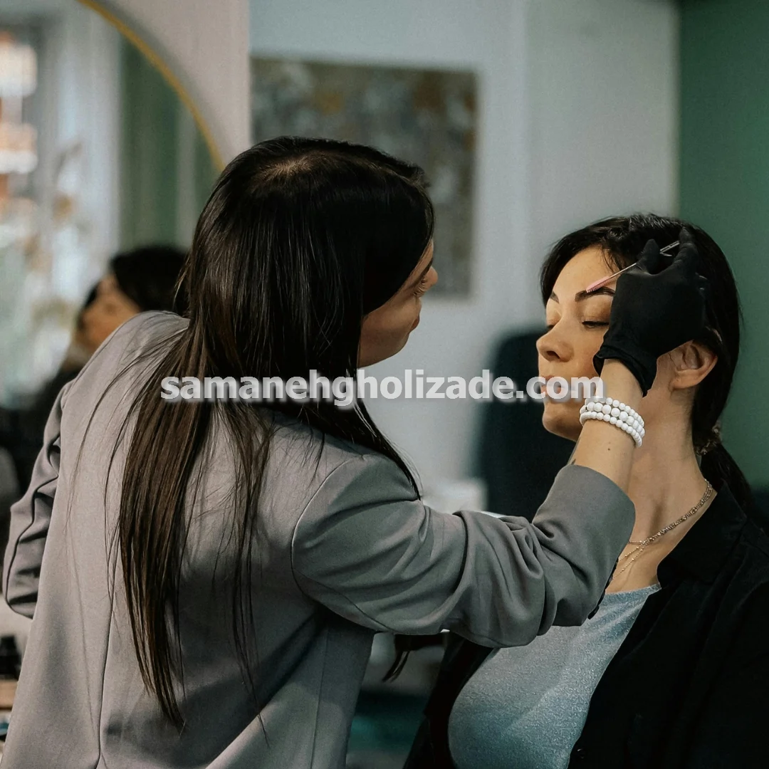 میکاپ شینیون عروس با متریال اورجینال در مشهد